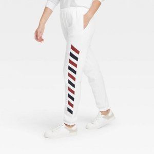 Grayson Threads Women's Apres Ski Graphic Jogger Pants - White M
